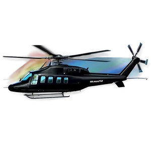 Black Helicopter Png 05212024 PNG image