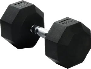 Black Hexagonal Dumbbell Fitness Equipment