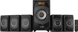 Black Home Theater Speaker System