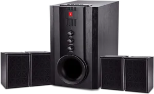 Black Home Theater Speaker System
