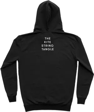 Black Hoodie The Kite String Tangle Back PNG image