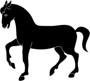 Black Horse Line Art