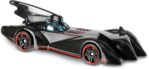 Black Hot Wheels Batmobile Toy PNG image