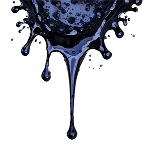 Black Ink Drop Splatter Png 15 PNG image