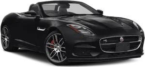 Black Jaguar F Type Convertible