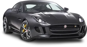 Black Jaguar F Type Coupe Sports Car