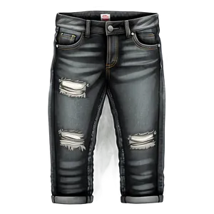 Black Jean Texture PNG Llw PNG