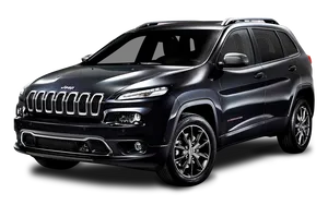 Black Jeep Cherokee S U V PNG image