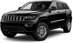 Black Jeep Grand Cherokee S U V PNG image