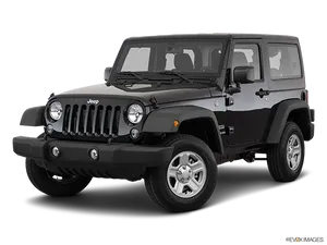 Black Jeep Wrangler S U V PNG image