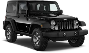 Black Jeep Wrangler S U V PNG image