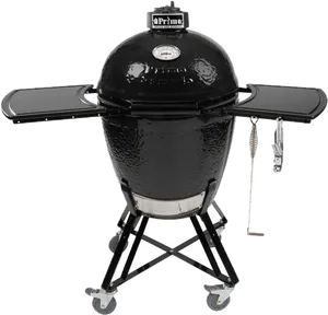 Black Kamado Ceramic Grill PNG