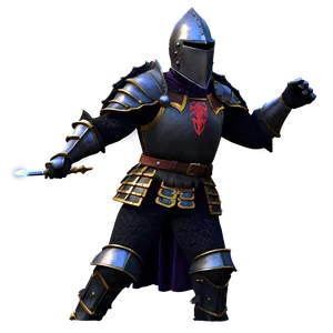 Black Knight Charging PNG 7