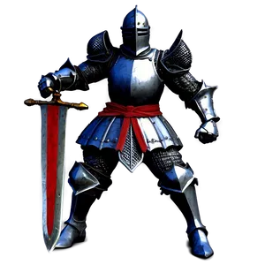 Black Knight Combat Stance PNG Txu65 PNG