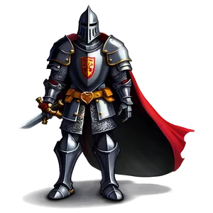 Black Knight Illustration Png 06272024 PNG image