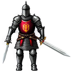 Black Knight Illustration Png 06272024 PNG image