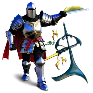 Black Knight Victory Pose PNG 06272024 PNG