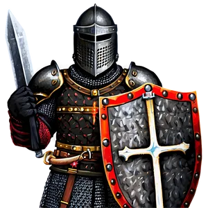 Black Knight With Chainmail PNG 34 PNG
