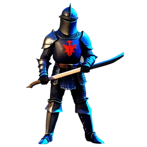 Black Knight With Crossbow PNG 06272024 PNG