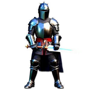 Black Knight With Sword Raised PNG Rnu PNG