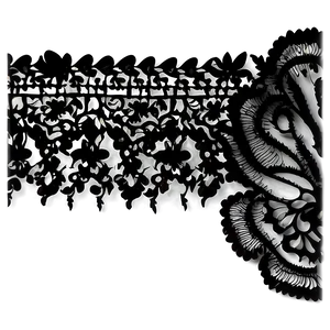 Black Lace Texture Png 21 PNG image