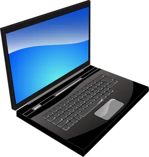 Black Laptop Illustration PNG