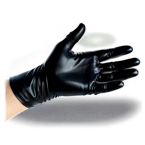 Black Latex Gloves Png 06292024 PNG image