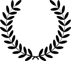 Black Laurel Wreath Graphic