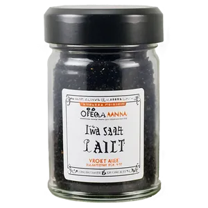 Black Lava Salt PNG 99
