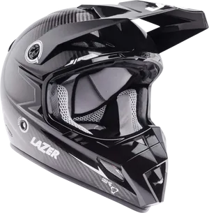 Black Lazer Motocross Helmet PNG image
