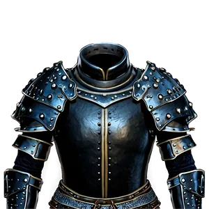 Black Leather Armor PNG 06252024