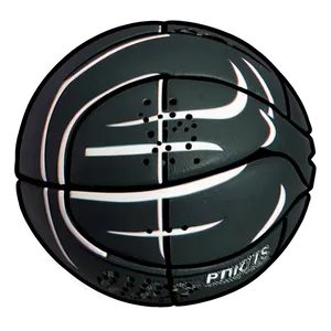 Black Leather Basketball Png 06252024 PNG image