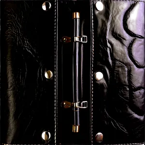 Black Leather Binder PNG Fdf