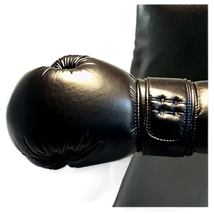 Black Leather Boxing Gloves Png Jjm PNG image