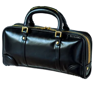 Black Leather Briefcase PNG Njt61