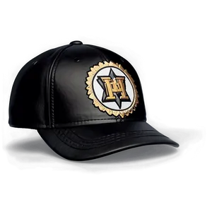 Black Leather Cap Png 06252024 PNG image