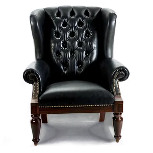 Black Leather Chair Png Nyq PNG image