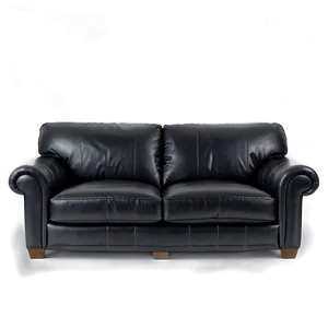 Black Leather Couch Png Woc34 PNG image