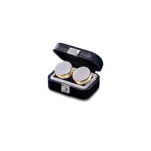 Black Leather Cufflink Box PNG Rdy PNG