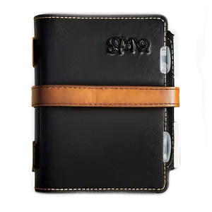 Black Leather Diary Png Nxq PNG image