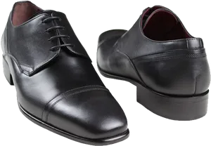 Black Leather Dress Shoes PNG image