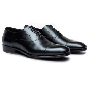 Black Leather Footwear PNG 4