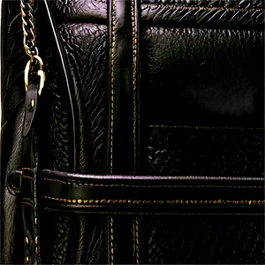 Black Leather Laptop Bag Png 06252024 PNG image