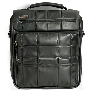 Black Leather Laptop Bag PNG Aaj PNG