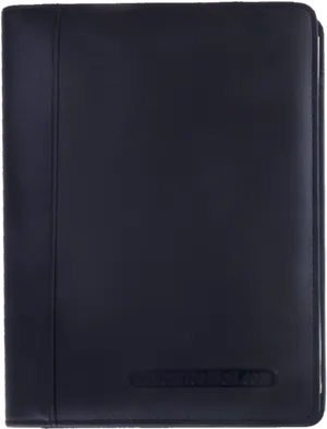 Black Leather Notebook Cover PNG