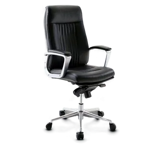 Black Leather Office Chair PNG Jpj85 PNG