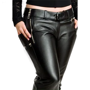 Black Leather Pants PNG Lqn