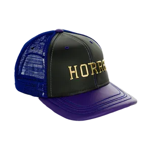 Black Leather Trucker Hat PNG Poo28 PNG