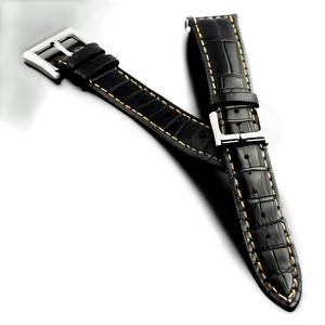 Black Leather Watch Strap PNG Gid PNG