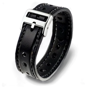 Black Leather Wristband PNG 8 PNG